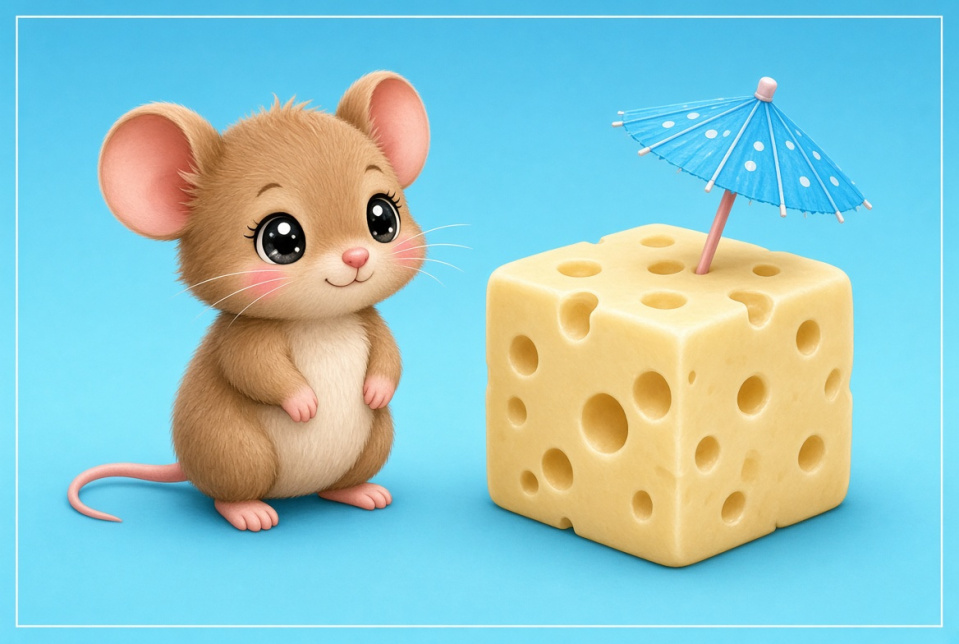 cute mouse portrait